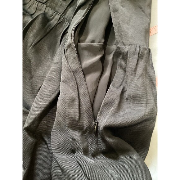 J. Crew Collection Mini Shirtdress Jewel Buttons Black Twill Short Sleeve 6 $198 - Picture 8 of 12
